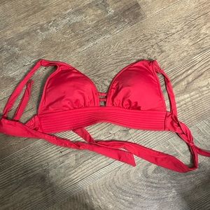 Red bathing suit top